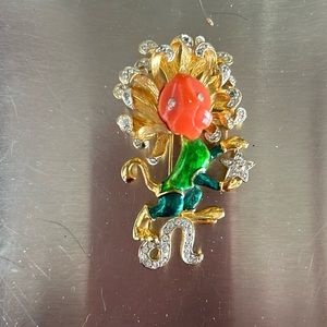 DeNicola Leo the Lion Zodiac brooch